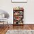 SELVEL Giving Shape To Life Multipurpose Storage Racks 4 Shelfs 4-Layers Fruits Vegetable Storage Household Office Stand Unbreakable Plastic (4 Racks, Dark Brown)