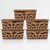 SELVEL Giving shape to life Multipurpose Storage Baskets Set of 5 with Lid for Kitchen, Vegetables,Books, Office, Stationery, Utility, Cosmetics, Accessories, Wardrobe (Bucket Brown)