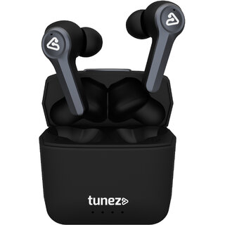                       tunez Elements E30 True Wireless Earbuds with 48 Hours Music Time, Water Resistant(Black)                                              