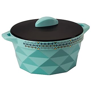 Selvel Premium Modern Insulated Stainless Steel Serving Casserole Double Walled Insulated Hot Pot Hot Box Hot Pot Serving Pot for Gift / Home / Diwali - 2500ml, Blue