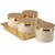 Selvel Unbreakable  Air Tight Dry Fruit Container Tray Set with Lid  Serving Tray, Airtight Container Set 430ml (Elegance Ivory)