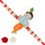 Bal Krishana Cartoon rakhi for sweet kids with beads, pearls [VFJ1148RKG ]