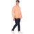 Vida Loca Orange Color Cotton Designer Shirt For Men