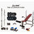 Protoner Weight Lifting Package 74 Kgs + 5' Straight+ 3' Curl Rod + Lifeline 5 In1 Bench + P.Bar