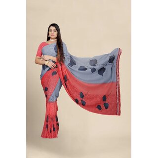 SVB Saree Women's  Georgette Printed saree With Blouse
