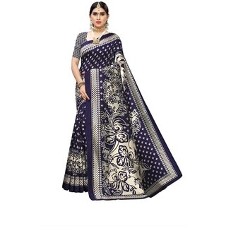                      SVB Saree Green Colour Art Silk Printed Saree                                              
