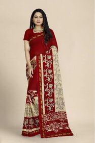 SVB Saree Women's  Georgette Printed saree With Blouse