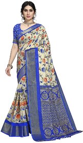 SVB Saree Blue Colour Floral Printed Saree