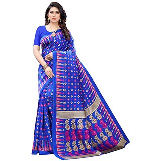                       SVB Saree Blue Colour Printed Saree                                              