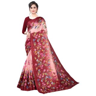                       SVB Saree Off White Printed Saree                                              