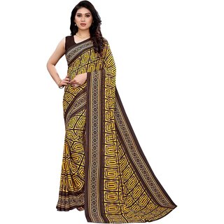                       SVB SareeMulticolour Georgette Printed Saree                                              