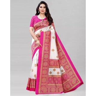                       SVB Saree Pink  Colour Art Silk Saree                                              