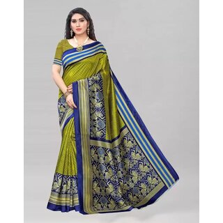                       SVB Saree Green  Colour Art Silk Saree                                              