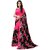 SVB Saree Black Colour Georgette Floral Printed Saree