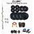 Protoner Weight Lifting Package 36 Kgs + 3' Curl Rod + P.Bar