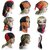Fabseasons Multipurpose 9 In 1 Multicolor Cotton Headwrap And Face Wrap 