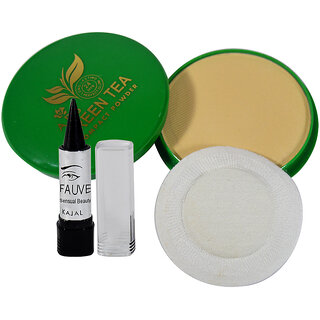 Buy ADS Green Tea Compact Powder Free Kajal Online @ ₹121 from ShopClues