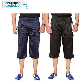 Buy Swaggy Solid Mens Capri Combo of 2 Online @ ₹549 from ShopClues