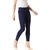 Miss Chase Women's Navy Blue Super Skinny Fit High Rise Regular Length Gold Button Detailing Denim Stretchable Jeggings