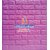 Sehrawat Brothers 3D Cushioning Brick Peel and Stick Self Adhesive PE Foam DIY Wall Panels 70cm x 77cm x 6mm (Pink)