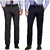 Grey  Blue Regular Fit Formal Trouser For Men (Pack Of 2)