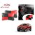 Auto Addict Square Red Black Neck Rest Cushion Pillow Set Of 2 Pcs For Ford Ecosport