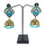 Traditional Adorable Blue Beads Indian Latest Design Jhumki Earrings For Women  Girls