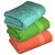 Bellz Cotton Solid Set Of 3 Bath Towel assorted colors