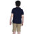 Kid Kupboard  Boy's  Solid  Dark Blue  Casual  T-Shirt  Cotton  Half-Sleeves  Collared Neck  Regular-Fit