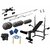 Protoner 50 Kgs PVC weight with 5 in 1 Bench home gym package