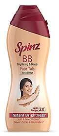 Spinz BB Brightening  Beauty Face Talc Natural Beige 80gm