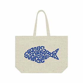 Aksharyogi Calligraphy Canvas Tote Bags Multi-Purpose Sturdy Canvas bags Eco-Friendly Multi-Purpose Bag Pack of 1