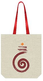 Aksharyogi Calligraphy Canvas Tote Bag Multi-purpose Sturdy Eco-Friendly Pack of 1