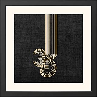                       Aksharyogi Calligraphy AUM Wall Frame Top Acrylic Glass Religious Traditional (Set of 1) 10x10 inch                                              