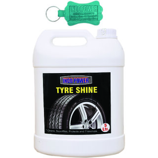 Indo Power Tyre Shiner 5Ltr.+Your Free Gift Package With This Products Rubber Keyring (Send Any Available Color One Pic). Indo Power Tyre Shiner 5Ltr.+Your Free Gift Package With This Products Rubber Keyring (Send Any Available Color One Pic).