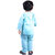Kidzee Kingdom Collared Neck Baby Boys Regular Kurta and Pyjama Set Full-Sleeves Sky Blue Cotton