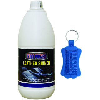                       Indo Power Leather Shiner 1Ltr.+Your Free Gift Package With This Products  Rubber Keyring (Send Any Available Color One Pic).                                              