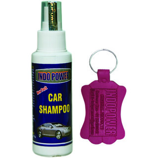                       Indo Power Car Shampoo 100Ml.+Your Free Gift Package With This Products  Rubber Keyring (Send Any Available Color One Pic).                                              