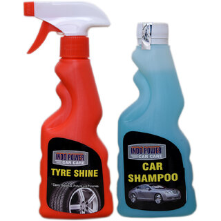                       Indo Power Tyre Shiner Spray 250Ml.+ Car Shampoo 250Ml.                                              