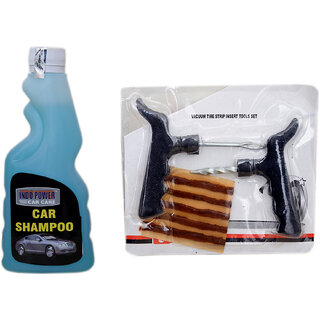 Indo Power Car Shampoo 250Ml+ Tubelass Smart Panchar Kit. Indo Power Car Shampoo 250Ml+ Tubelass Smart Panchar Kit.