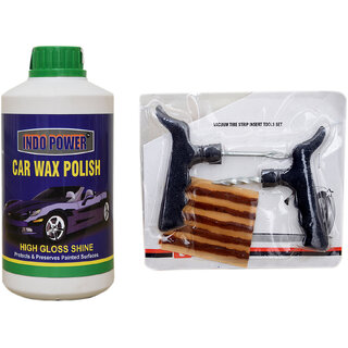Indo Power Car Wax Polish 1 Kg.+ Tubelass Smart Panchar Kit. Indo Power Car Wax Polish 1 Kg.+ Tubelass Smart Panchar Kit.