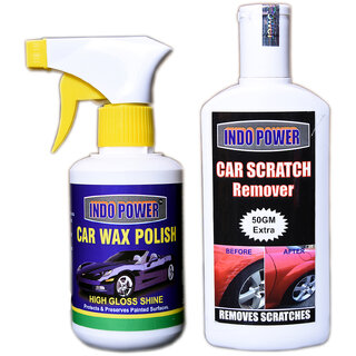 Indo Power Scratch Remover 200Gm.+Car Wax Polish Gun 250Ml. Indo Power Scratch Remover 200Gm.+Car Wax Polish Gun 250Ml.