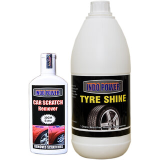                       Indo Power Tyre Shiner 1Ltr+ Scratch Remover 100Gm.                                              