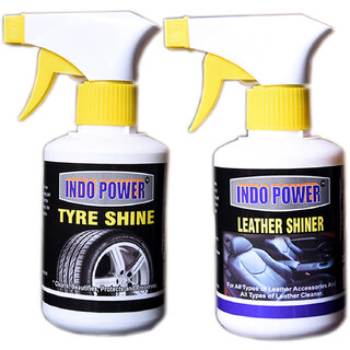                       Indo Power Tyre Shiner Gun 250Ml.+Leather Shiner Gun 250Ml.                                              