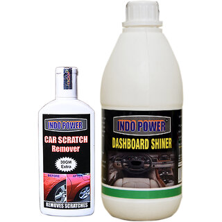 Indo Power Dashboard Shiner 500Ml+ Scratch Remover 100Gm. Indo Power Dashboard Shiner 500Ml+ Scratch Remover 100Gm.