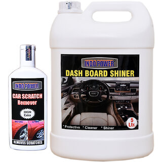                       Indo Power Dashboard Shiner 5Ltr+ Scratch Remover 100Gm.                                              