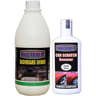 Indo Power Dashboard Shiner 500Ml+ Scratch Remover 200Gm. Indo Power Dashboard Shiner 500Ml+ Scratch Remover 200Gm.