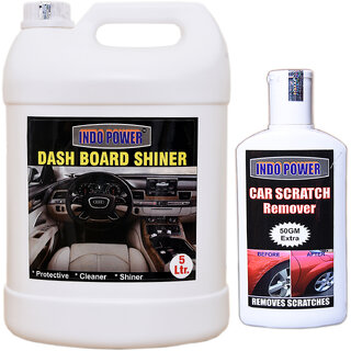                      Indo Power Dashboard Shiner 5Ltr+  Scratch Remover 200Gm.                                              