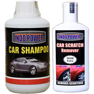                       Indo Power Car Shampoo 250Ml+  Scratch Remover 200Gm.                                              