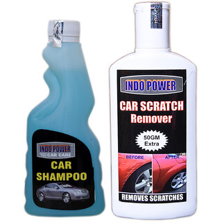                       Indo Power Car Wash Shampoo 250Ml+  Scratch Remover 200Gm. New Pack                                              